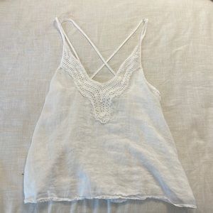 White Zara tank